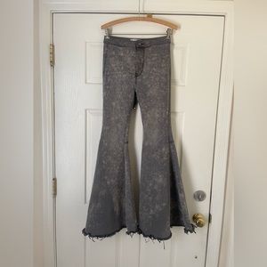 Free People Bell Bottom Jeans Womens 27 Denim Y2K Wide Leg